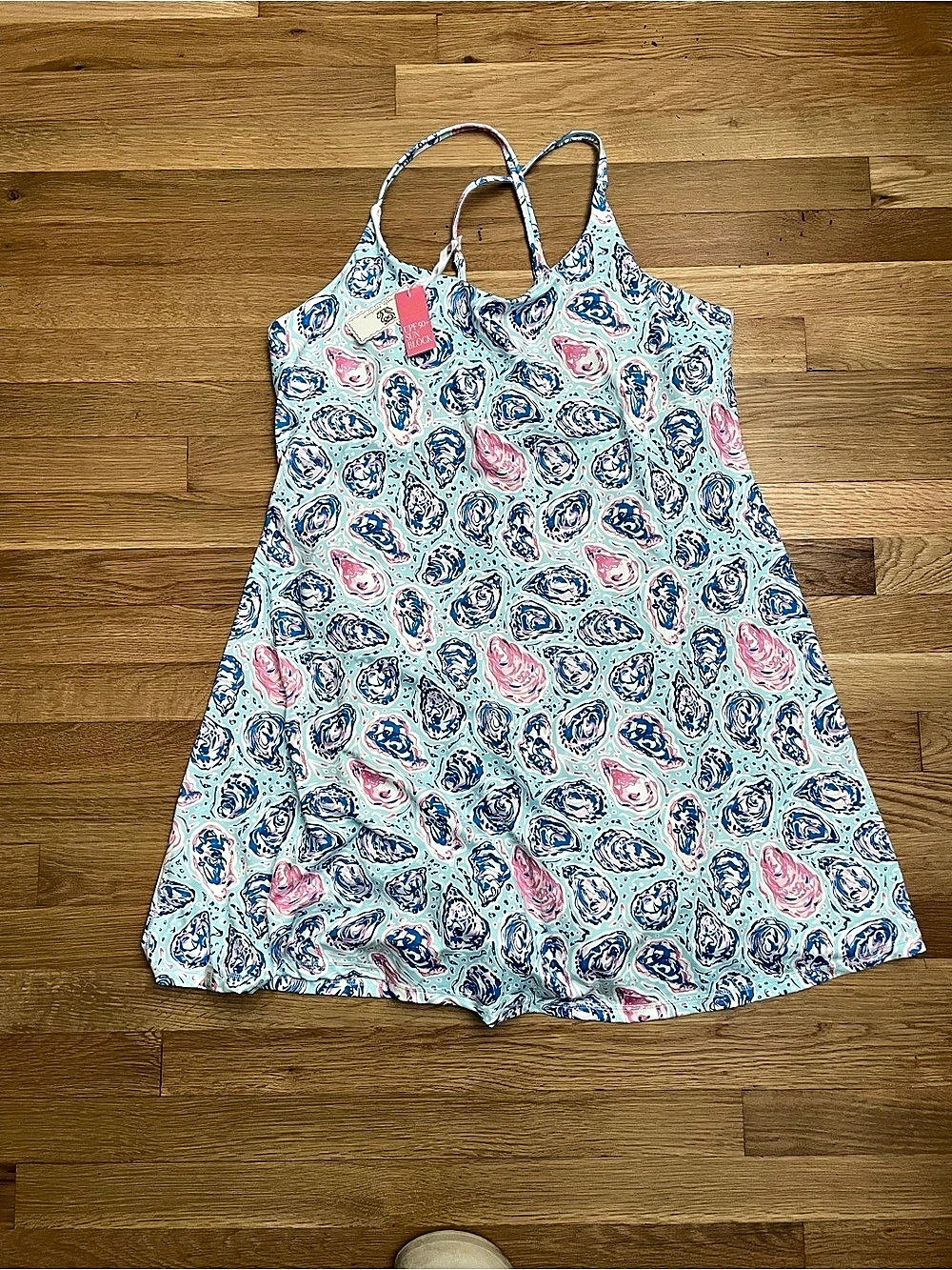 Simply Southern Oyster Shell Print Active Dress NWT XXL
